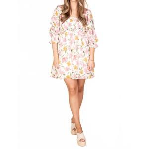 NEW SWEET LEMON presley mini dress in white/ pink/ purple